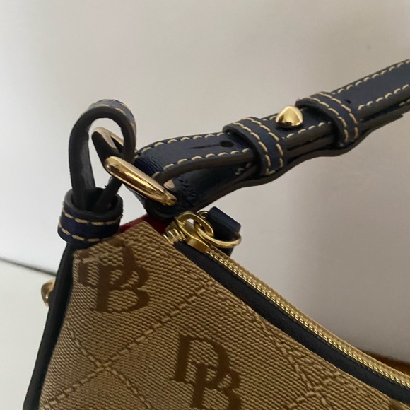 Dooney & Bourke Signature Erica Hobo Canvas Bag - Picture 8 of 15